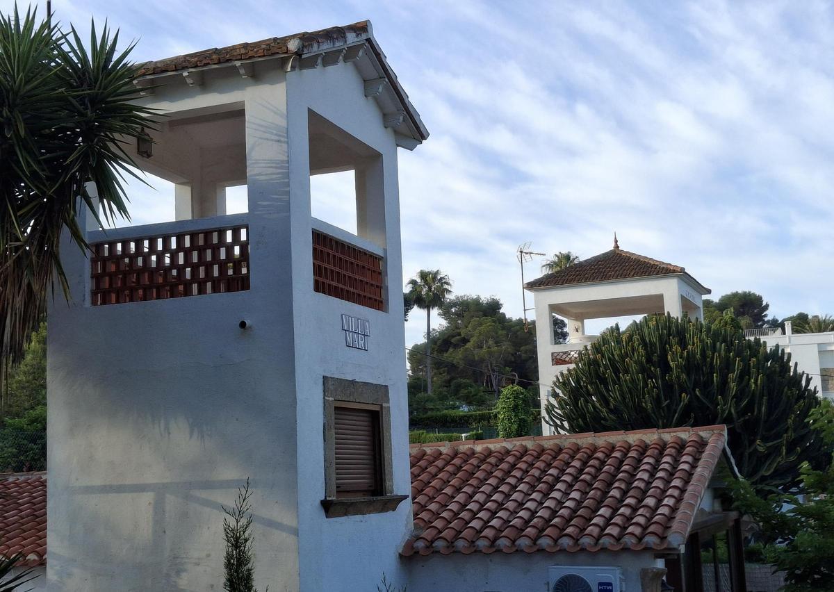 Las torres de la casitas tradicionales de veraneo