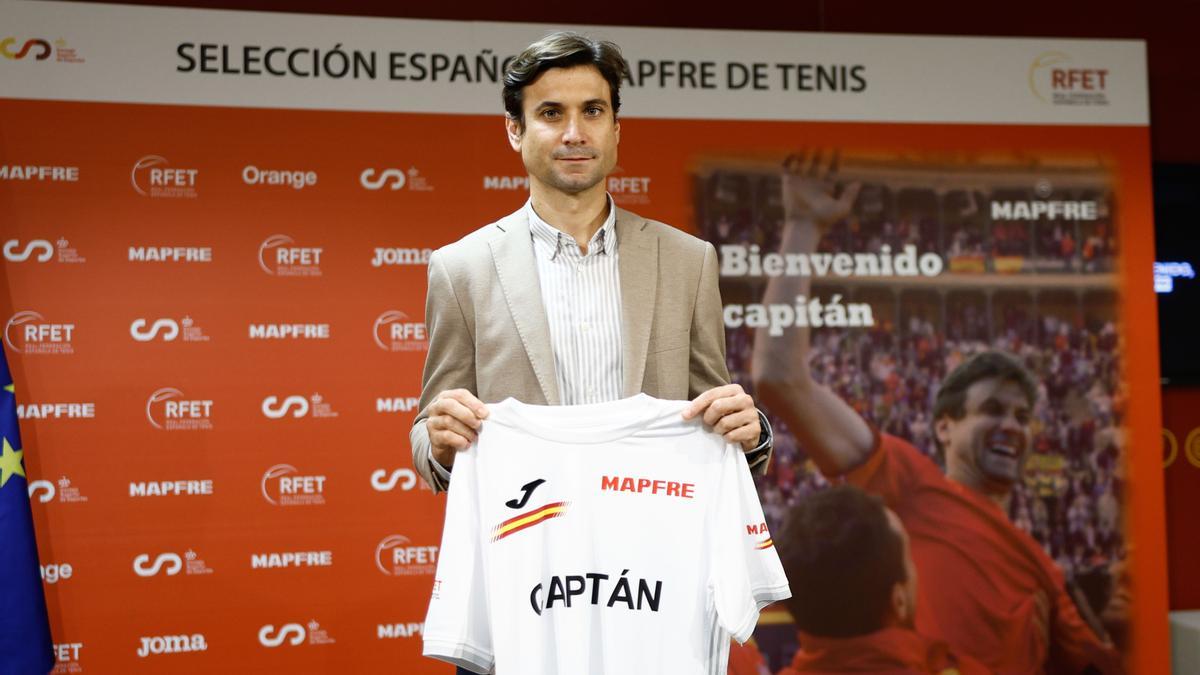 David Ferrer, en su presentación como nuevo capitán de la selección española de Copa Davis