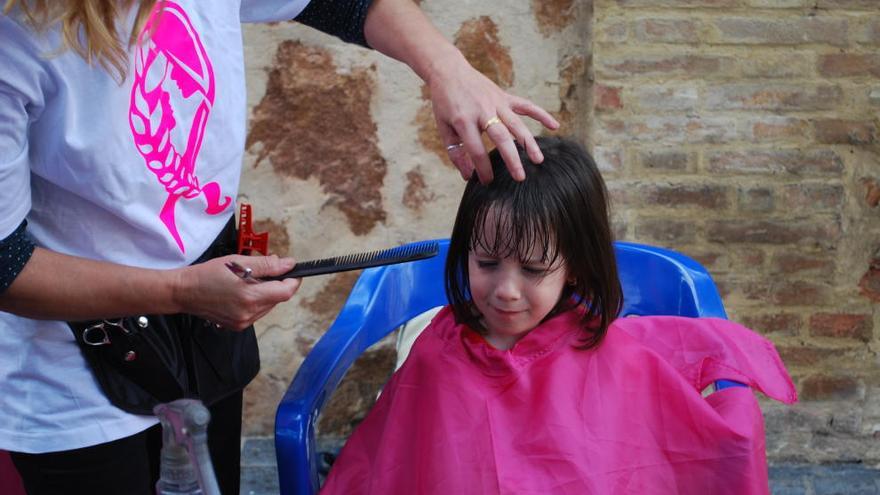 Una de las niñas que ha participado en la iniciativa.