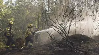 El incendio forestal de Ciutadilla se reactiva después de que los bomberos lo dieran por extinguido