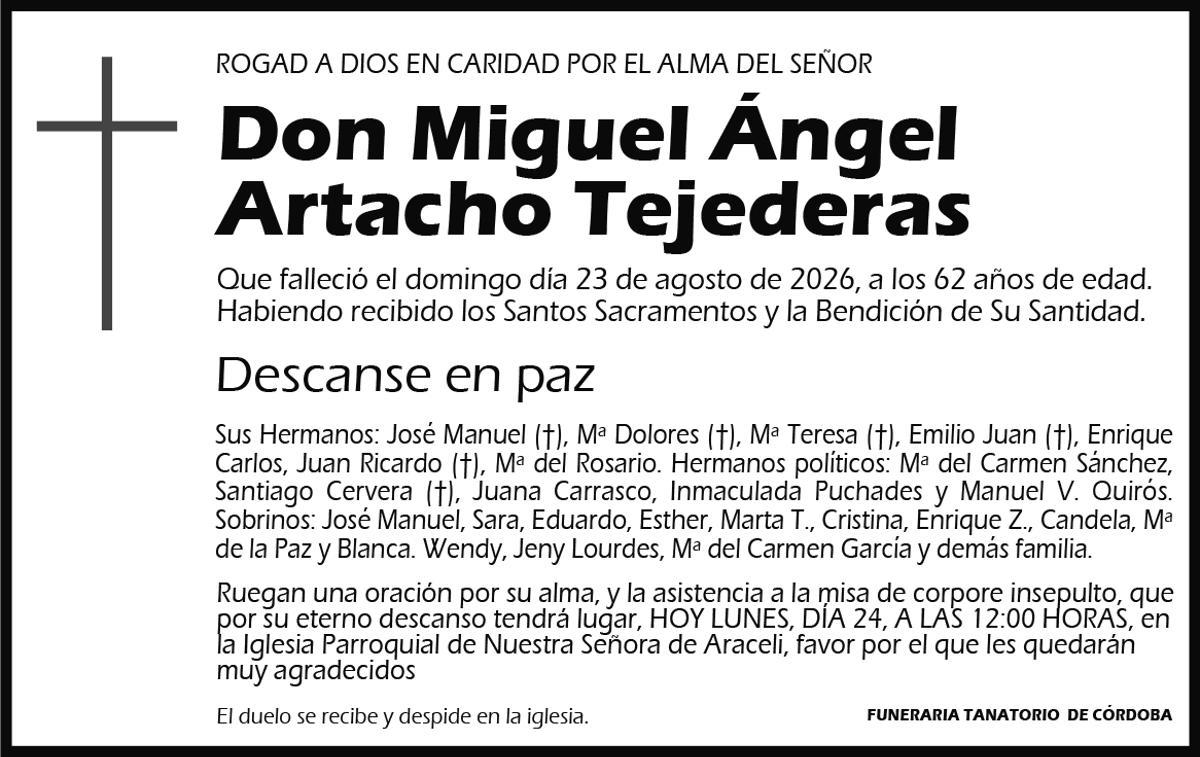 Miguel Ángel Artacho Tejederas