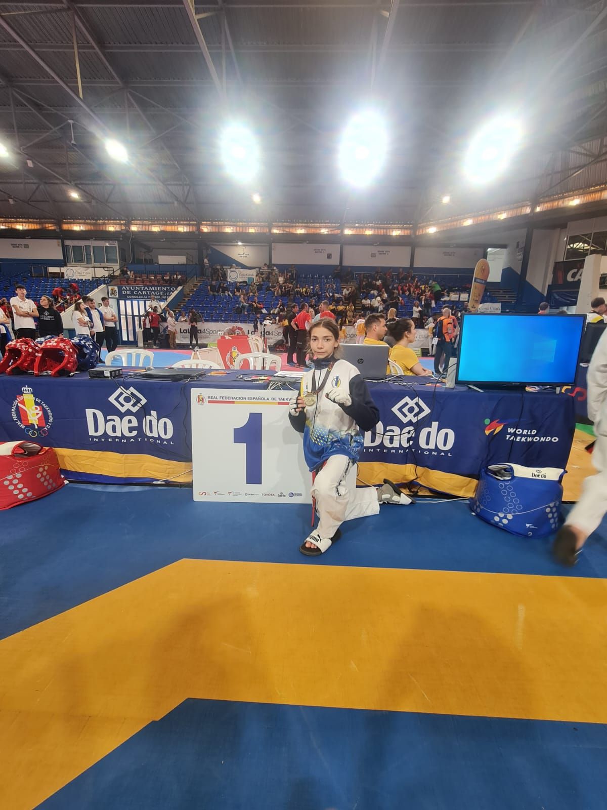 Adriana Rodríguez Toledo, campeona de España cadete de selecciones autonómicas de taekwondo