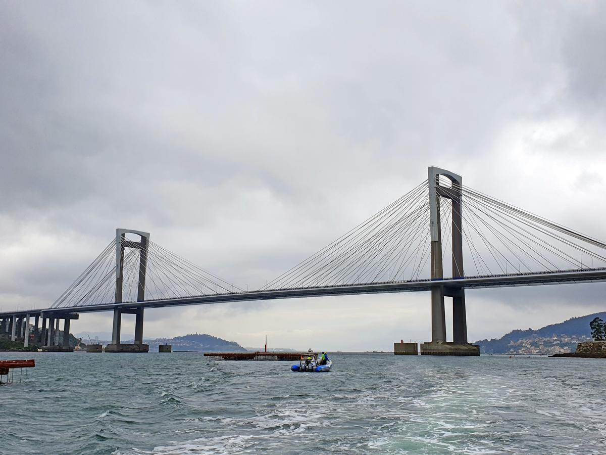 El puente de Rande sobre el que discurre la AP-9. // Marta G. Brea