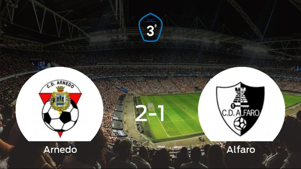 El Arnedo logra la victoria tras derrotar 2-1 al Alfaro