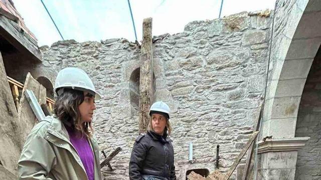 Visita técnica a Carboeiro tras el derrumbe