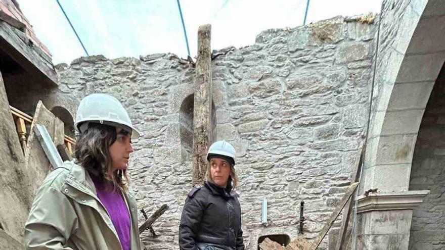 Visita técnica a Carboeiro tras el derrumbe