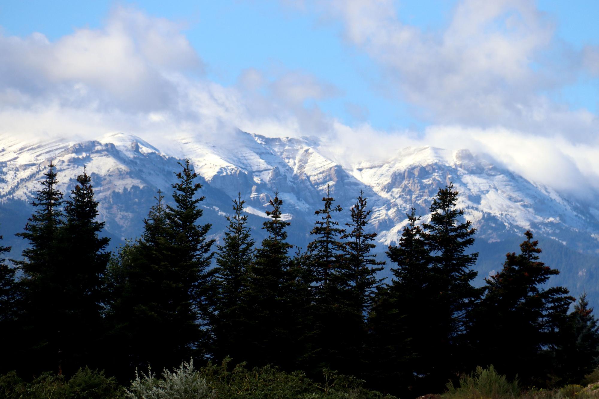 La primera nevada de la temporada a la Cerdanya