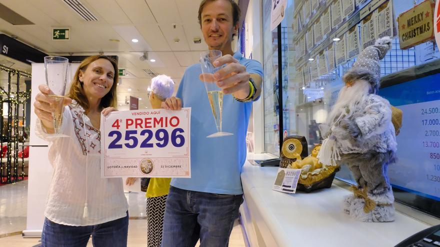 El 25296, cuarto premio, cae en Siete Palmas