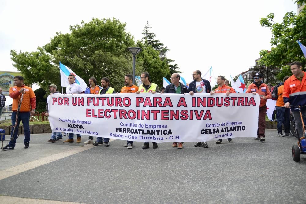 Manifestación de Alcoa en A Coruña