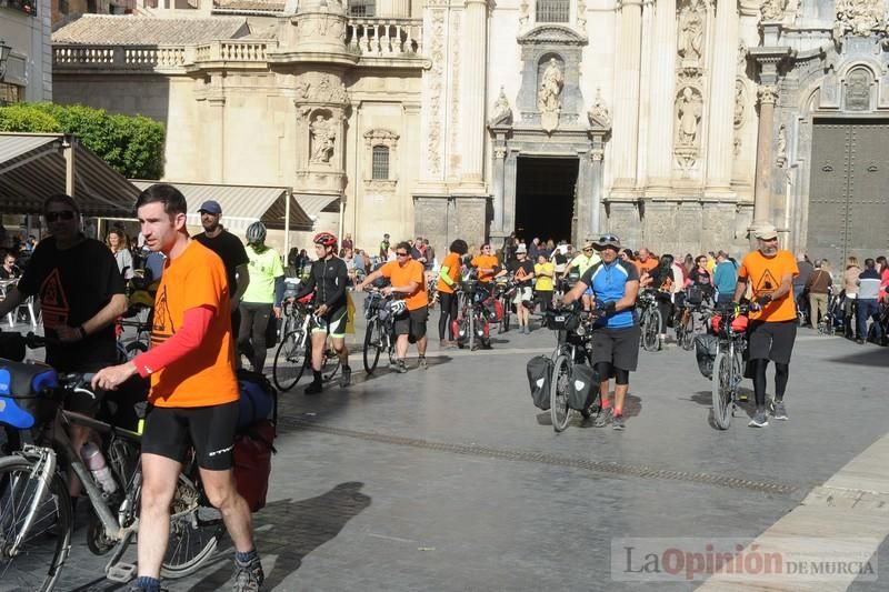 Protesta en bicicleta contra el fracking