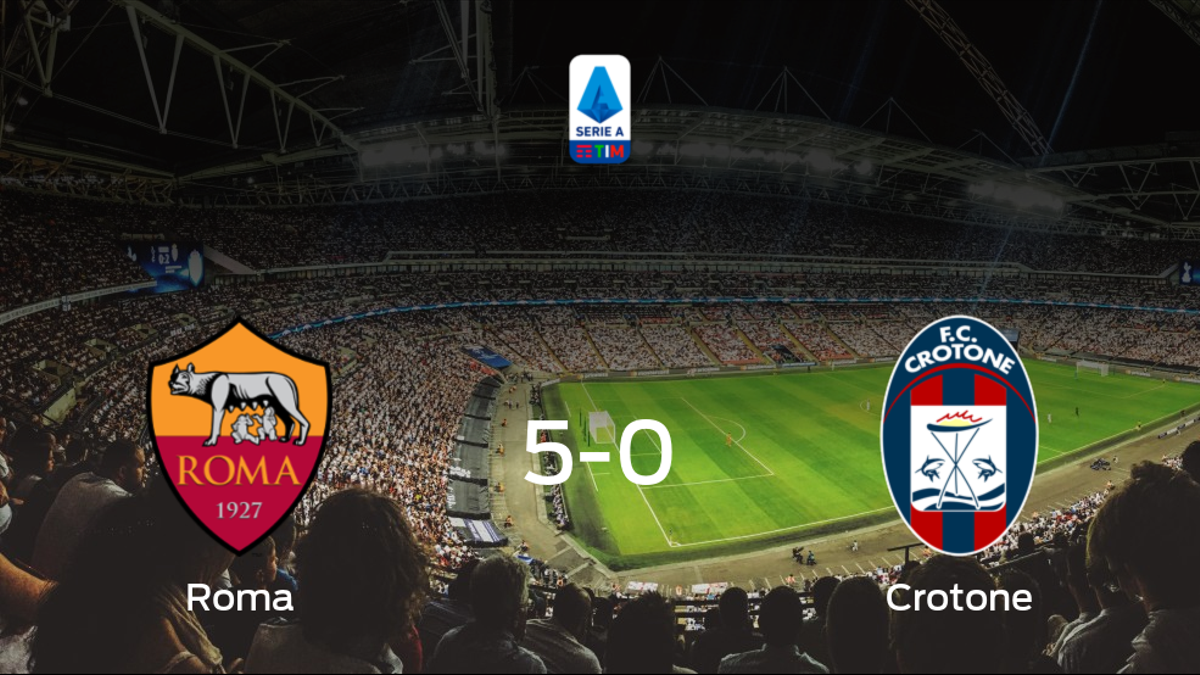 Goleada de la AS Roma frente al Crotone (5-0)