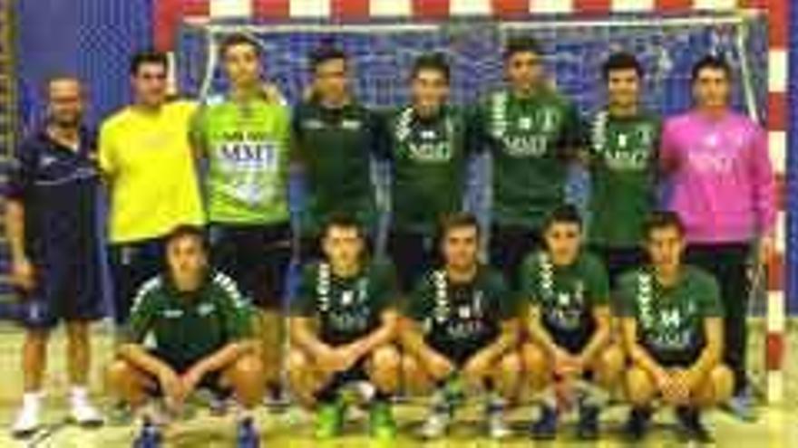 Formación del Maderas Manteca-Policlínica Cardea que compite en la liga regional juvenil masculina.