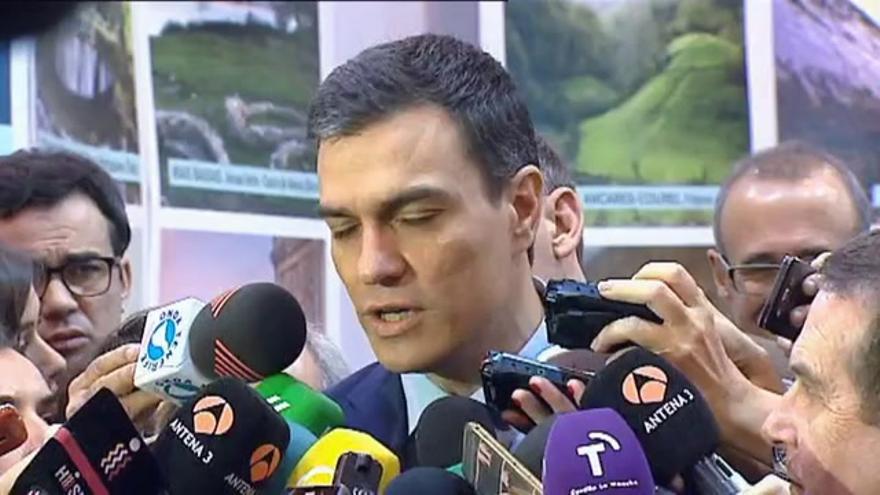 Sánchez a Rajoy: "Si no se presenta a la investidura, mejor que se vaya a casa"