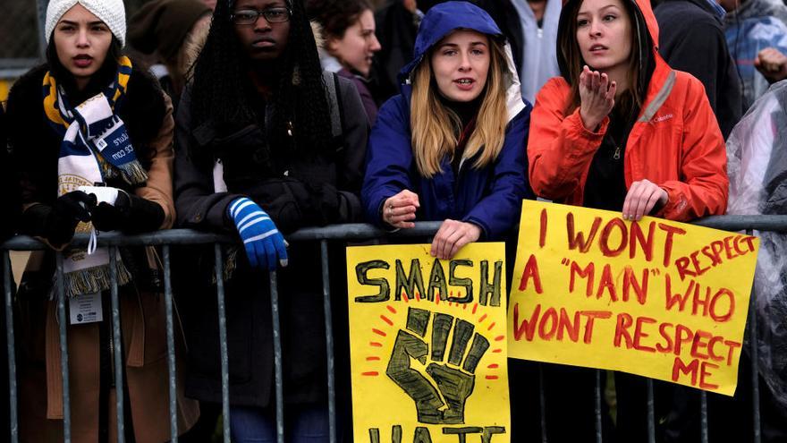 Protestas en Washington por la investidura de Trump