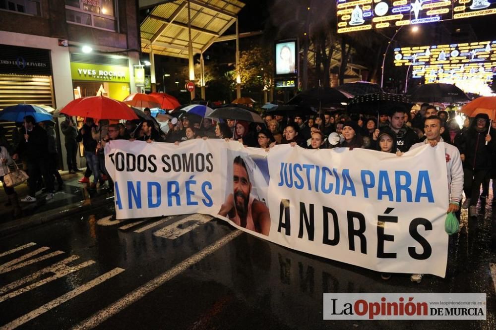 Protesta por la agresión a Andrés Martínez