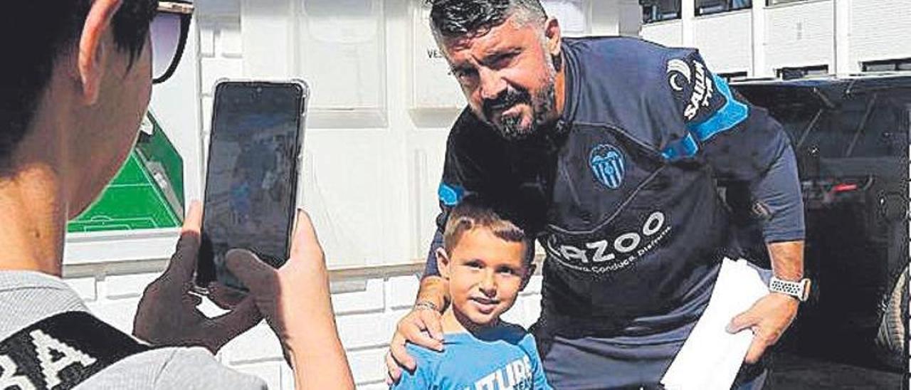 Gattuso, con un pequeño valencianista