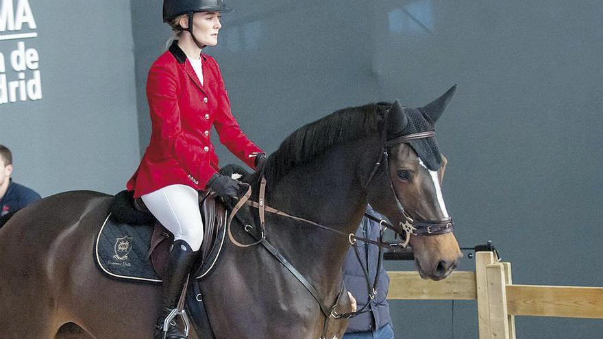 Marta Ortega en la inauguración de la Madrid Horse Week. // E.Press