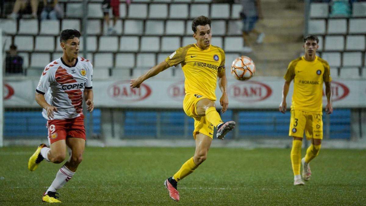 Acción del partido del Andorra en la Copa Catalunya