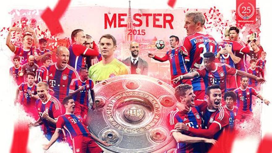 El Bayern, campeón de la Bundesliga