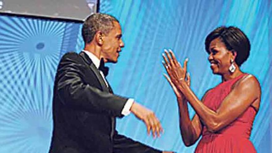 El presidente Obama y la primera dama, de gala