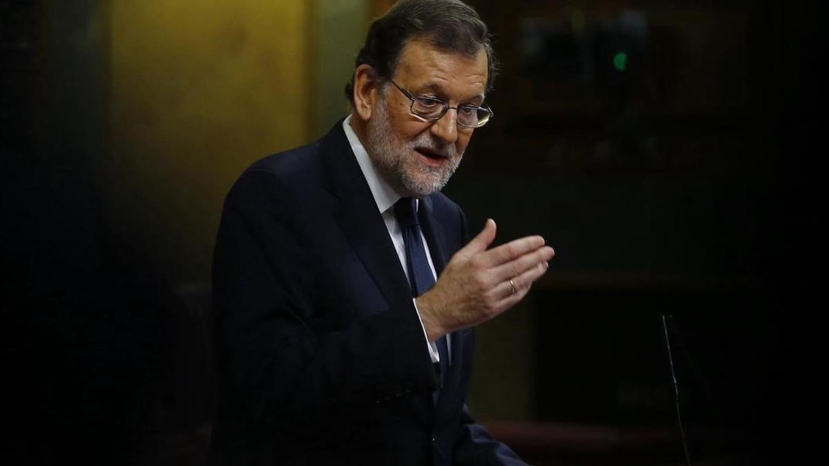 Mariano Rajoy comparece ante el pleno del Congreso.