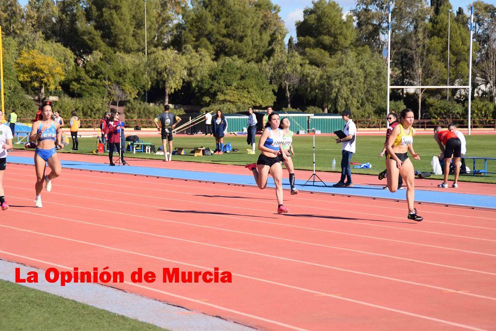 Regional absoluto y sub-23 de atletismo en Lorca (I)