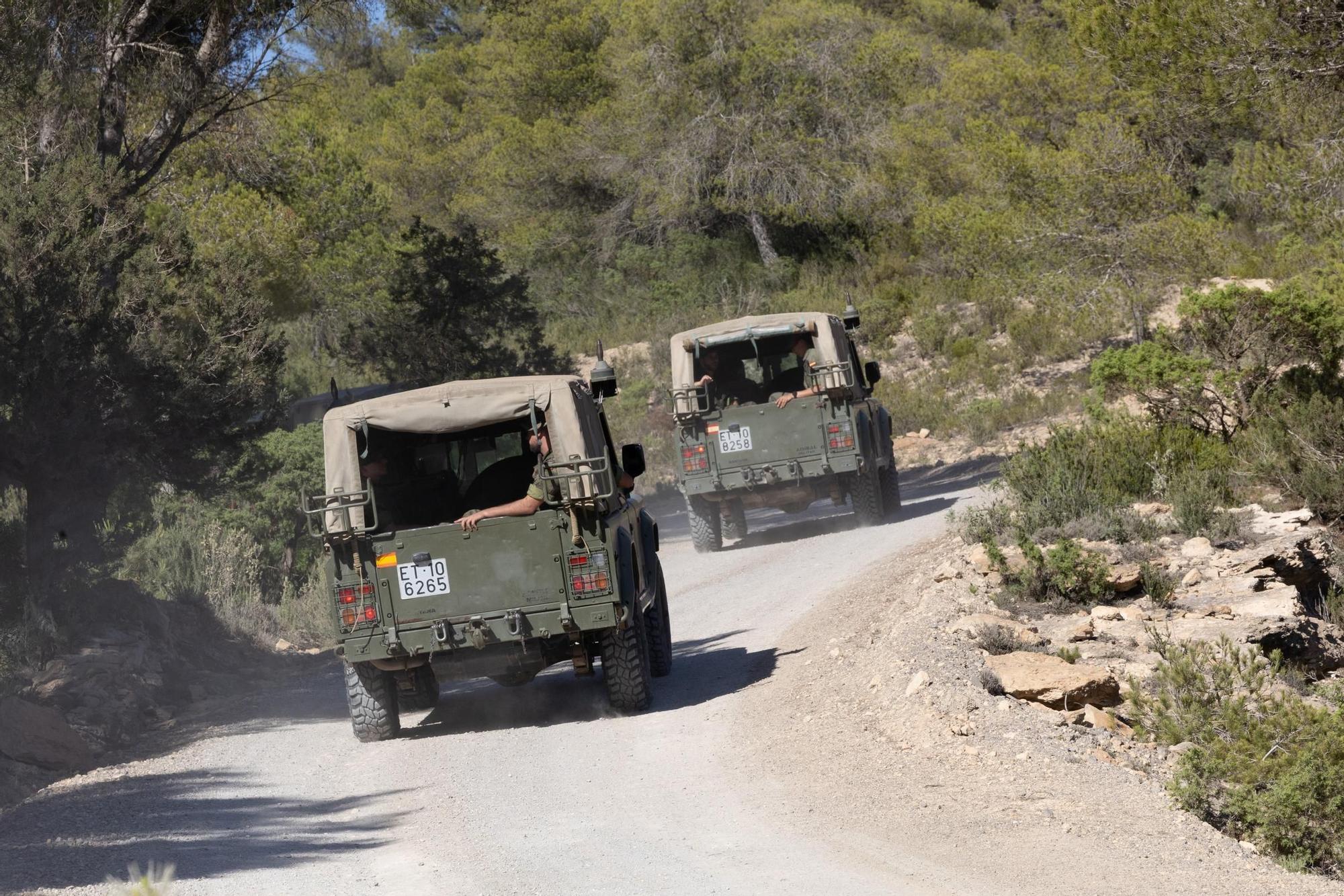 Las imágenes del ejército de Tierra en Sant Josep