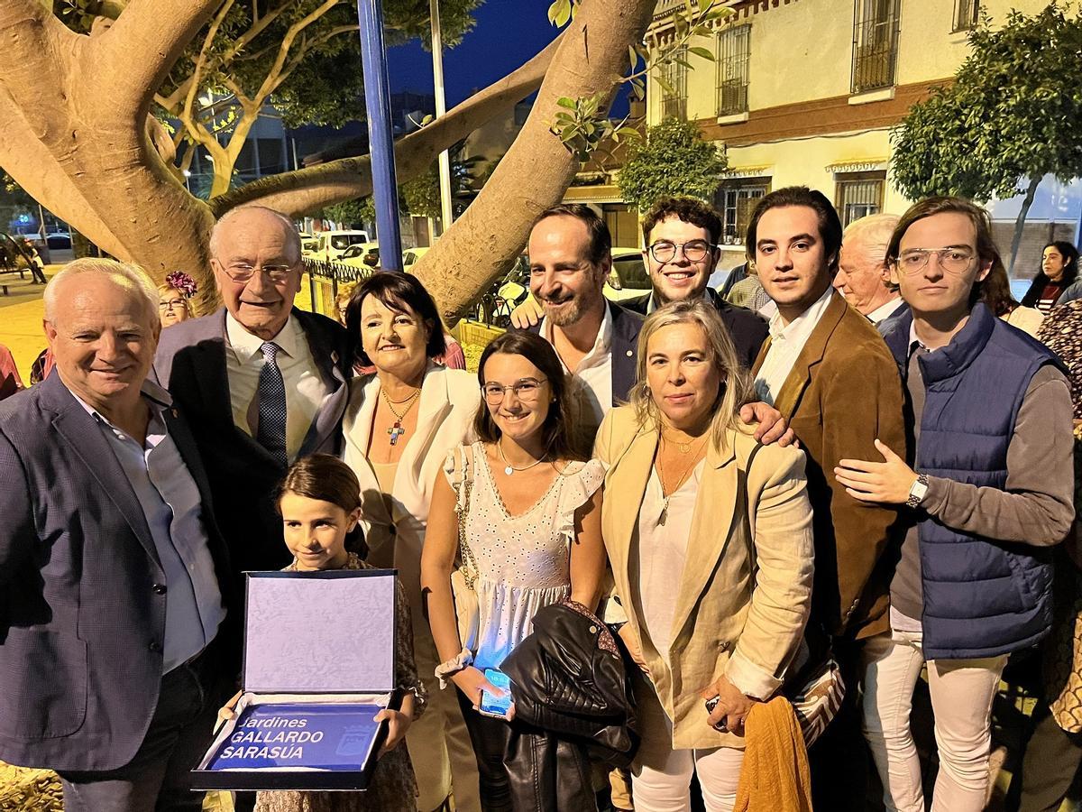 Inauguración de los jardines Gallardo Sarasúa en Ciudad Jardín, el pasado día 31 de octubre.