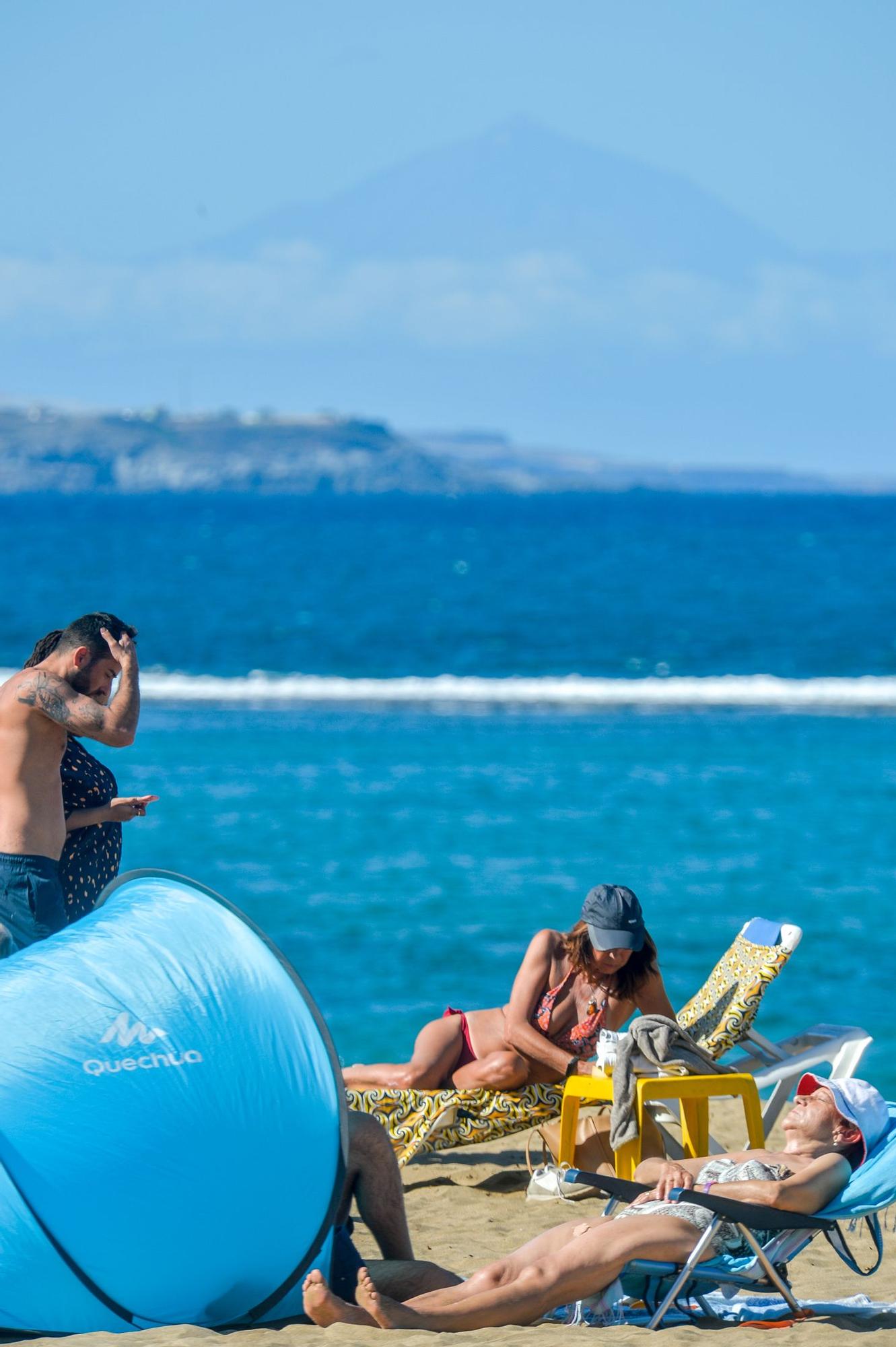 Tiempo en la playa de Las Canteras (1/12/2022)