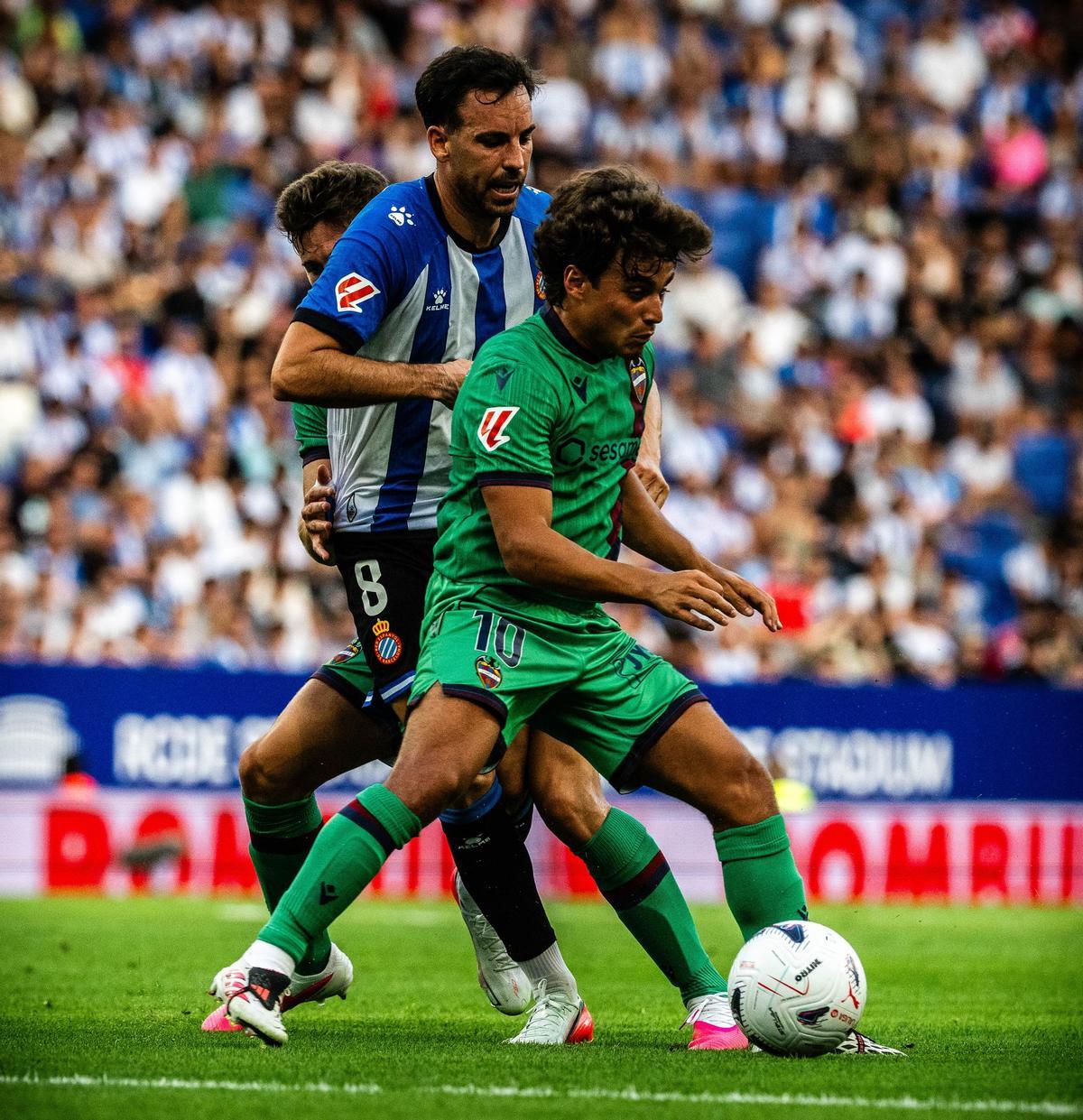 Carlos Álvarez en el partido ante el Espanyol