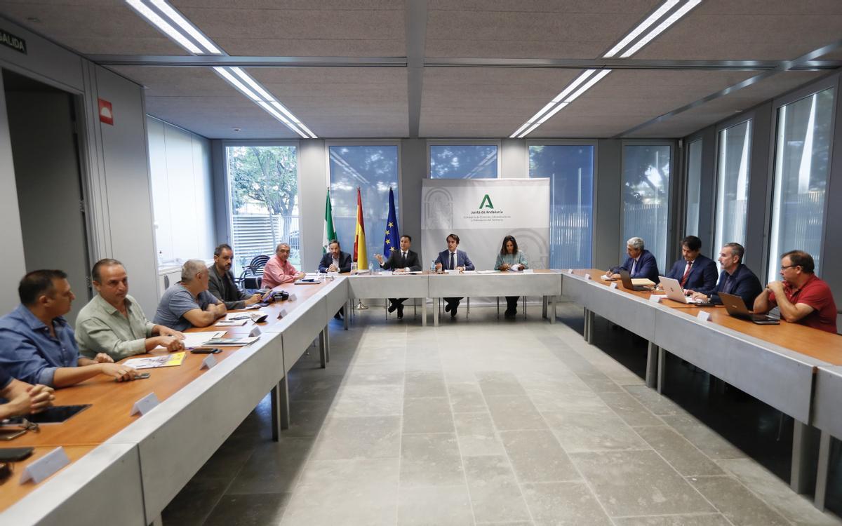 Reunión celebrada hoy en Sevilla del Consejo Andaluz del Taxi