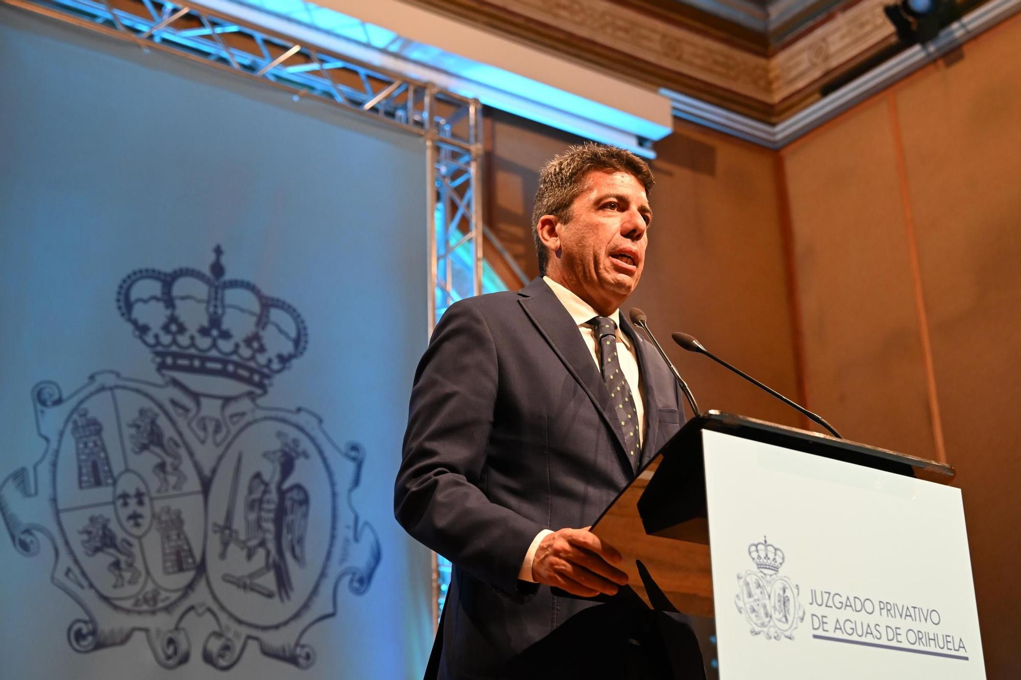Entrega de los Premios de las Aguas en el 750 aniversario del Juzgado Privativo de Aguas de Orihuela