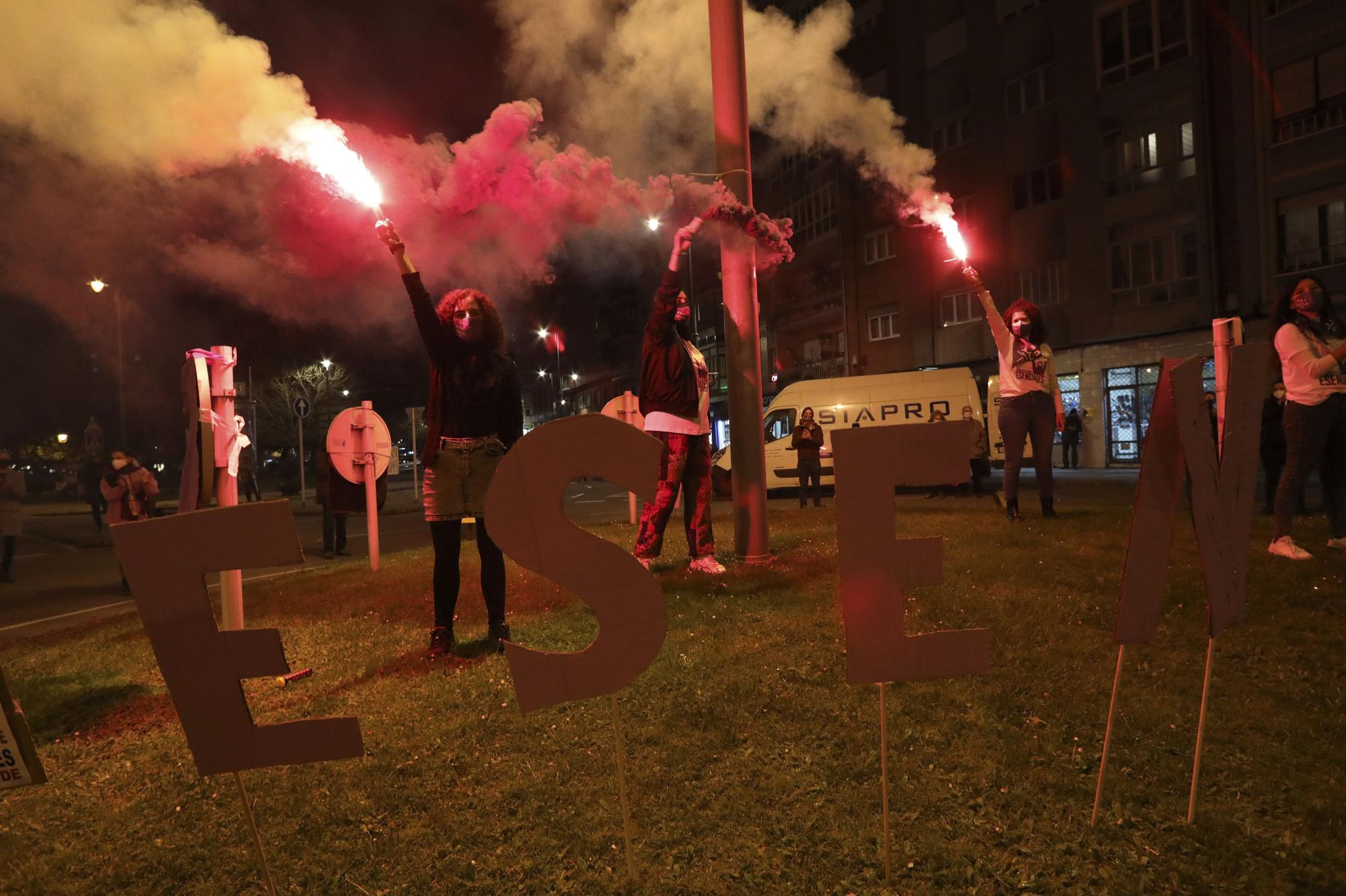 Manifestación del 8M en Avilés