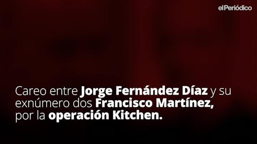 Fragmento del careo entre Jorge Fernández Díaz y Francisco Martínez por la 'operación Kitchen'