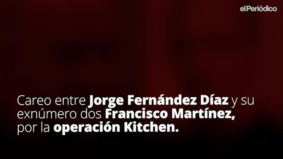 Fragmento del careo entre Jorge Fernández Díaz y Francisco Martínez por la ’operación Kitchen’