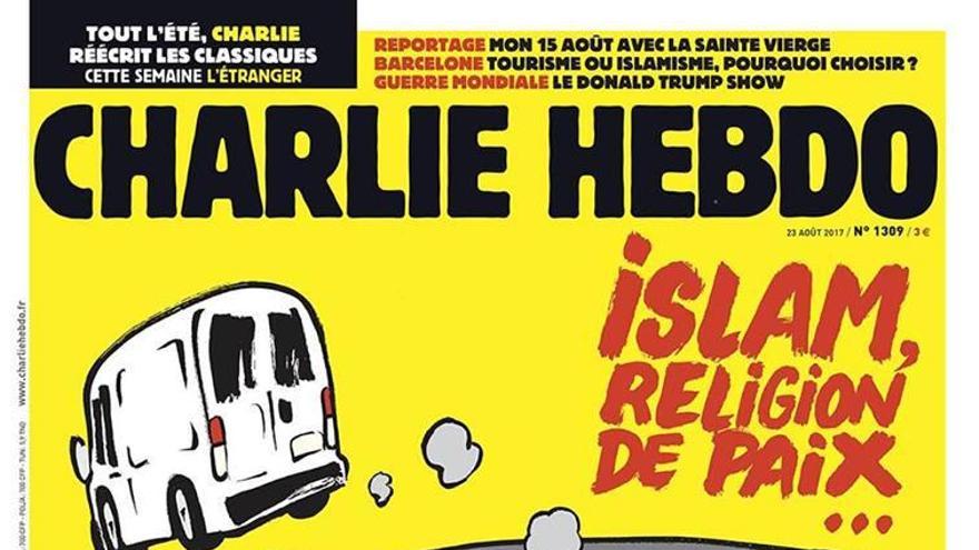 La portada de Charlie Hebdo dedicada a Barcelona.