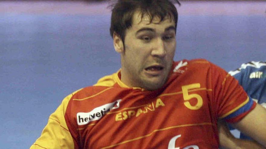 El jugador de la selección española de balonmano Joan Cañellas.