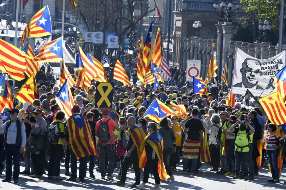 Manifestación del independentismo catalán en Madrid