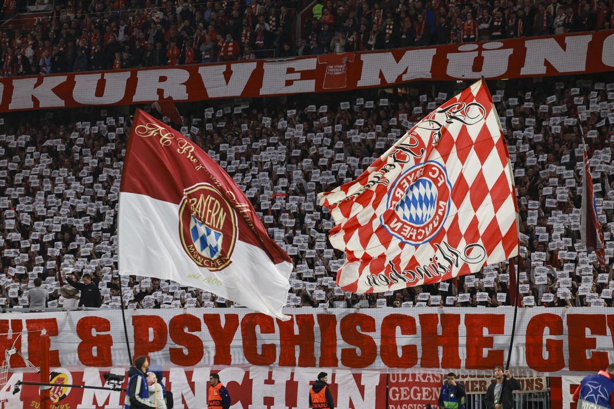 Bayern fans at the Allianz Arena