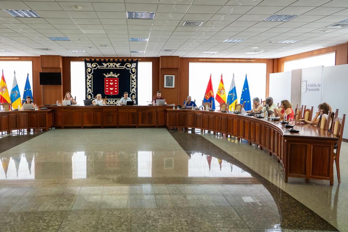 Consejo de Administración de la Sociedad de Promoción Exterior de Lanzarote (SPEL), celebrado, ayer, en el Cabildo de Lanzarote