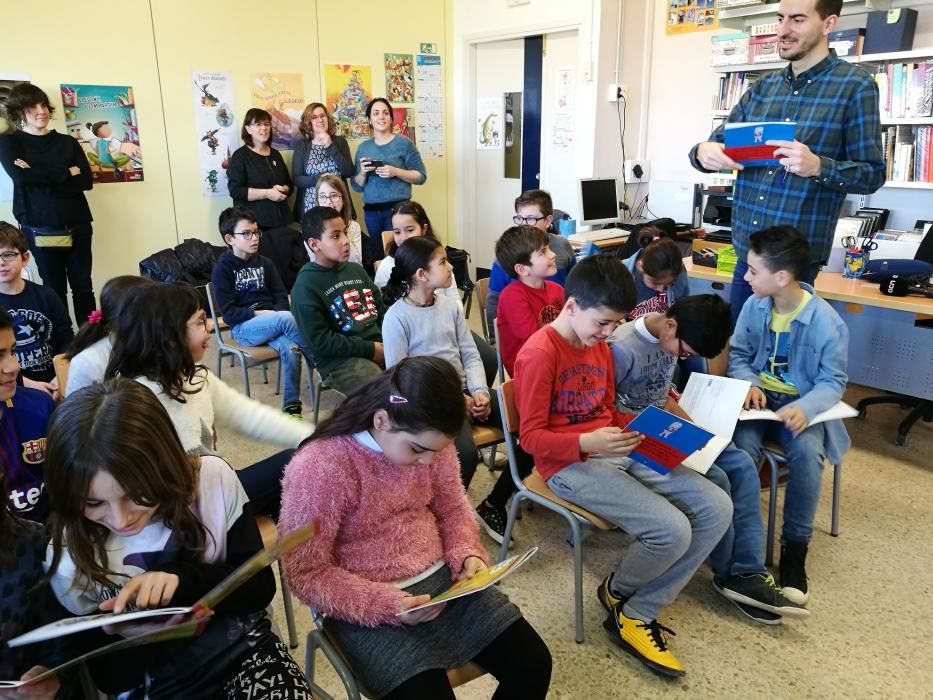 Alumnes de l'escola Puigberenguer creen un conte sobre els refugiats
