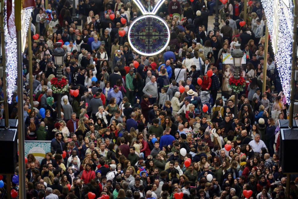 El encendido de las luces de Navidad de la calle Larios