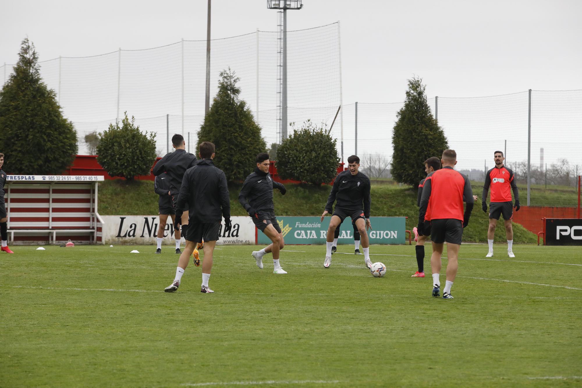 Entrenamiento del Sporting