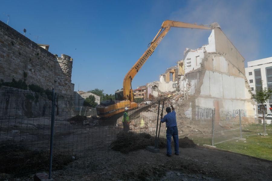 Derribo para liberar la muralla en Zamora