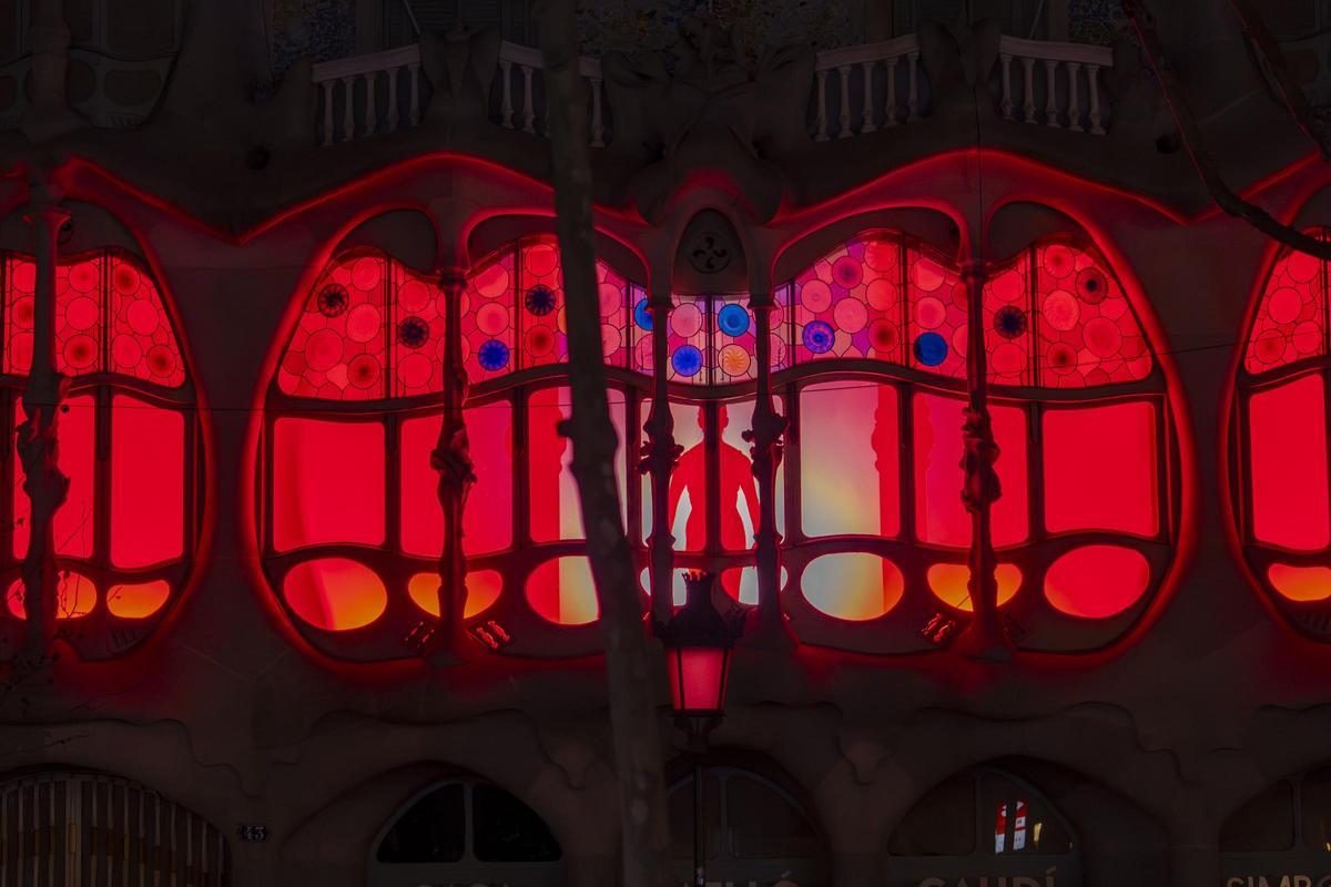 La Casa Batlló estrena el Año Gaudí con un espectáculo de 'mapping'