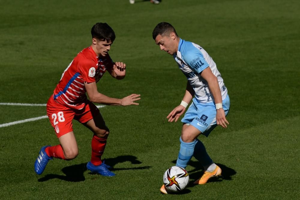 Partido de la Copa del Rey entre el Málaga CF y el Granada.