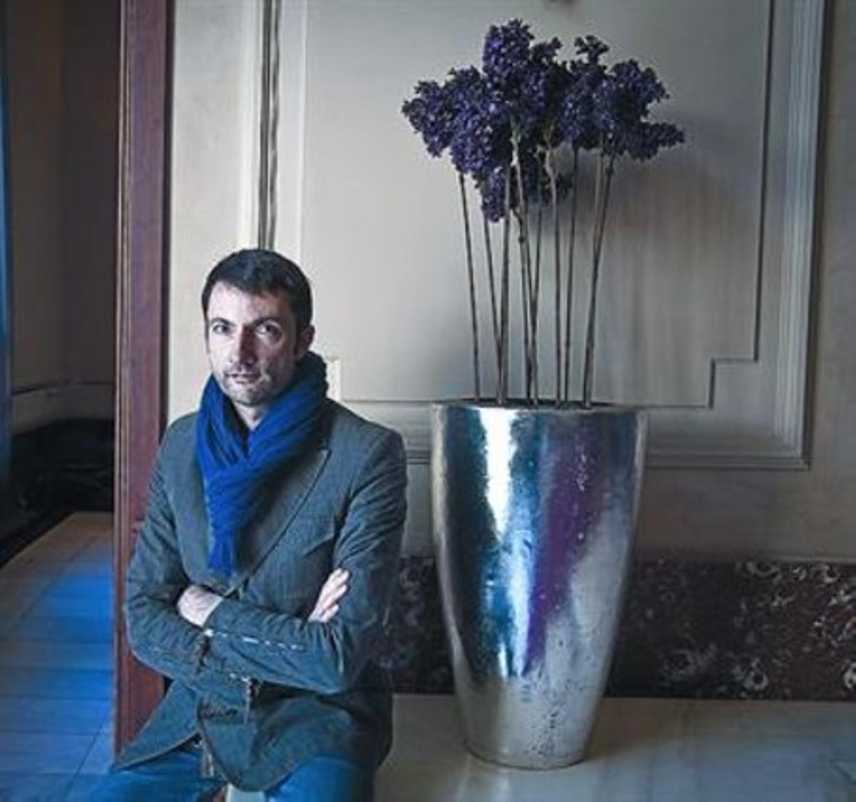 L’autor francès Frantz Delplanque, ahir a Barcelona. L’autor francès Frantz Delplanque, ahir a Barcelona.