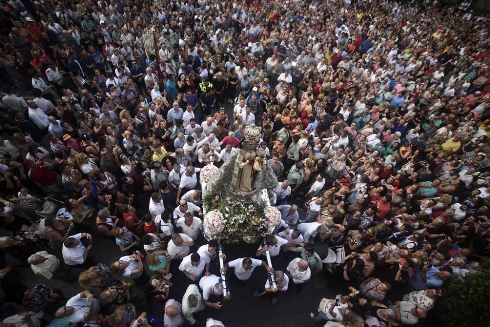 La Fuensanta baja en romería hasta la Catedral