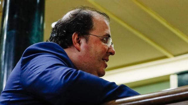 El diputado del PP, Alberto Casero, en una sesión plenaria en el Congreso de los Diputados.