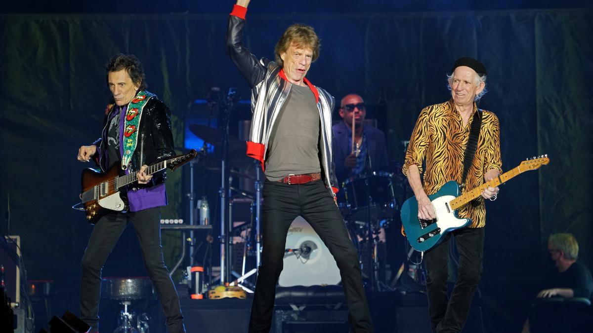 Imagen de un concierto de los Rolling Stone.